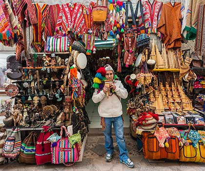 Pisac market Peru